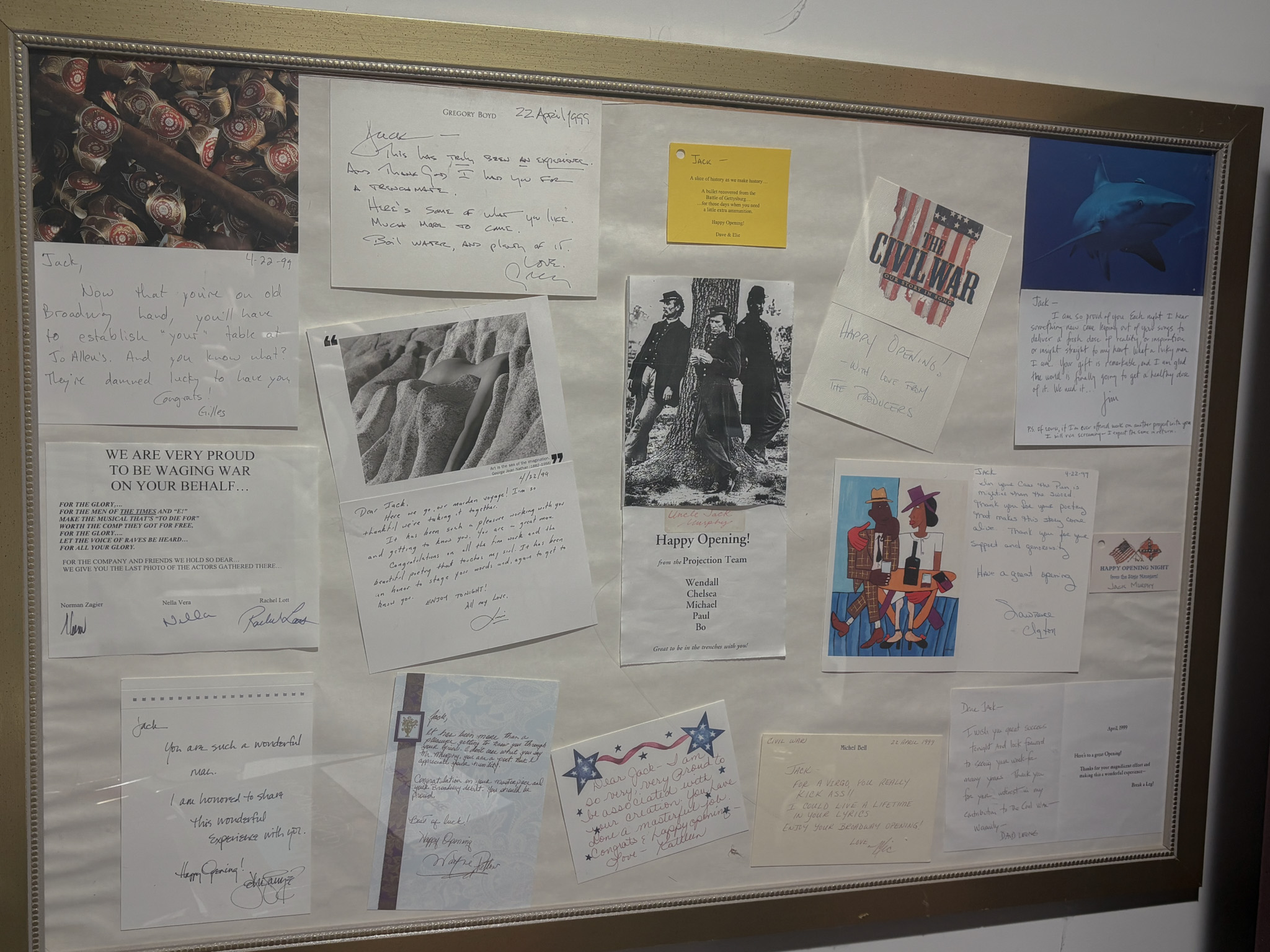 The Civil War memorabilia and momentos