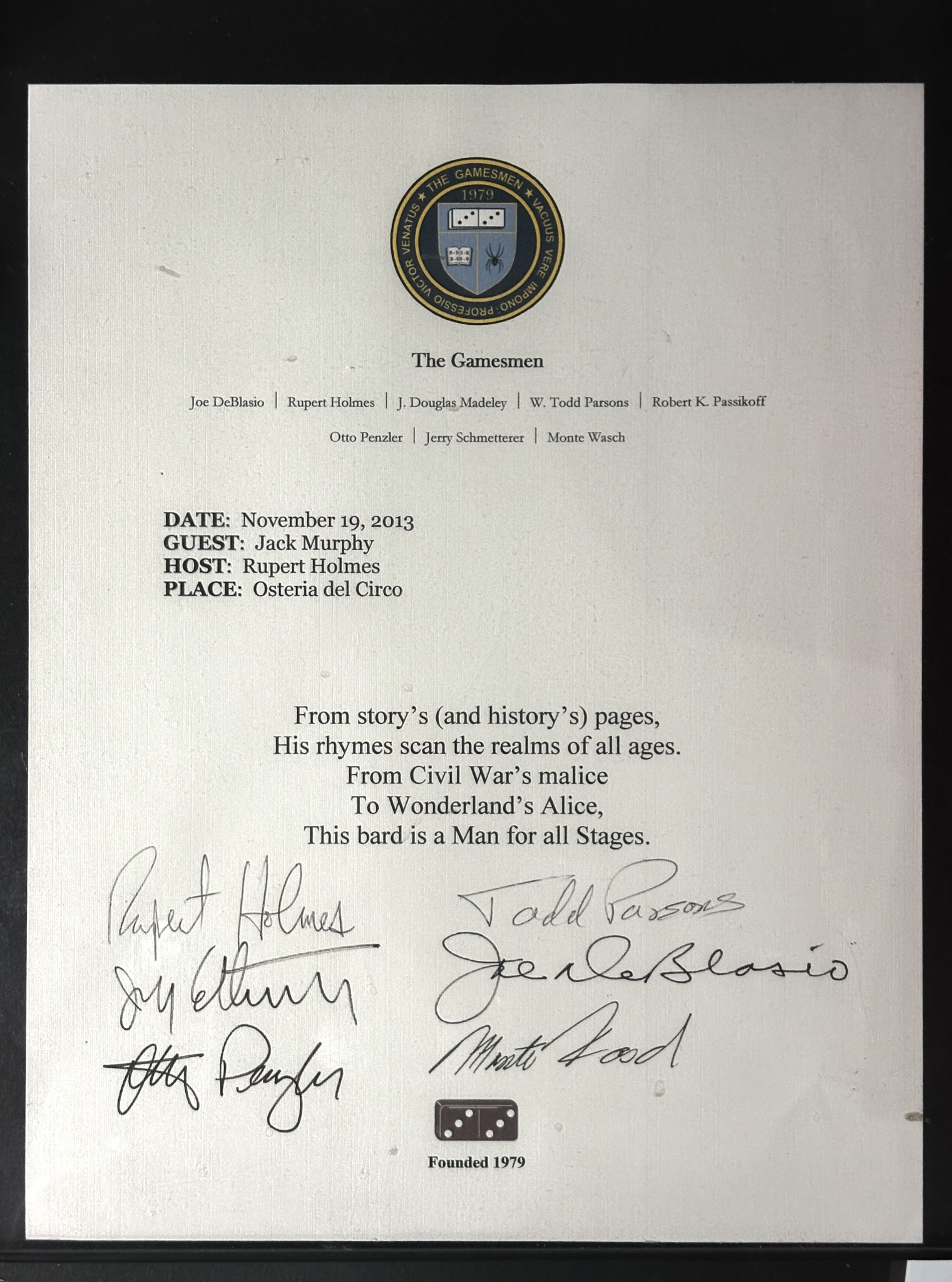 The Gamesmen collaboration photo